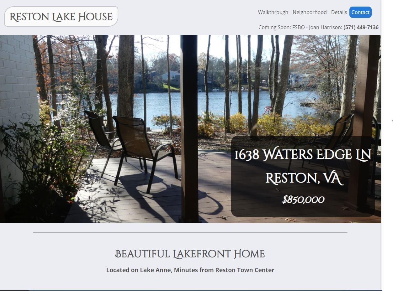 Reston Lake House screenshot